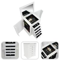 BOITE A BIJOUX Boîte à Bijoux avec Compartiments, Meuble à Bijoux BOITE A BIJOUX Boîte à Bijoux avec Compartiments, Meuble à Bijoux