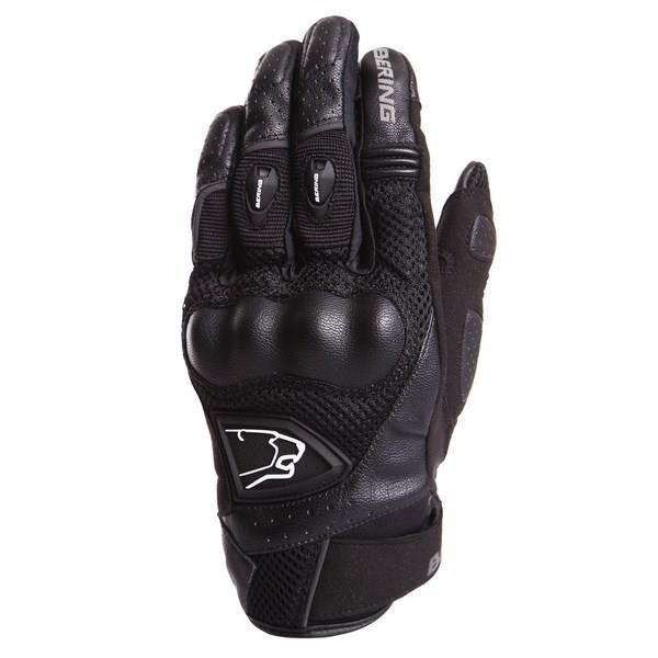 BERING Gants Moto Zeff Noir.Homologué EPI (loi du 20/11/2016)