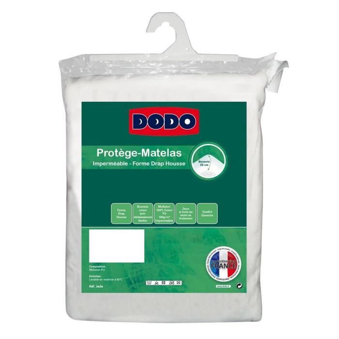 DODO Protège-matelas Alèse imperméable Jade 180x200 cm