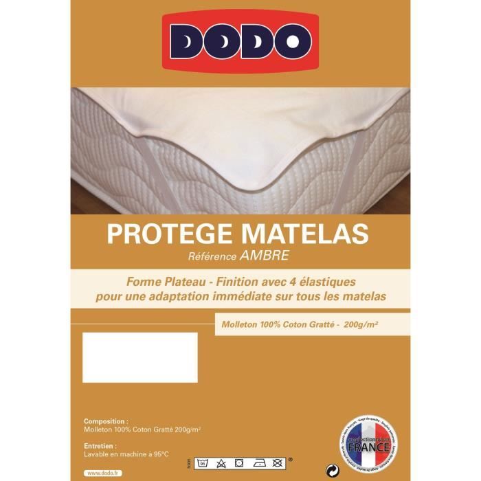 DODO Protège matelas AMBRE 180x200cm Plateau