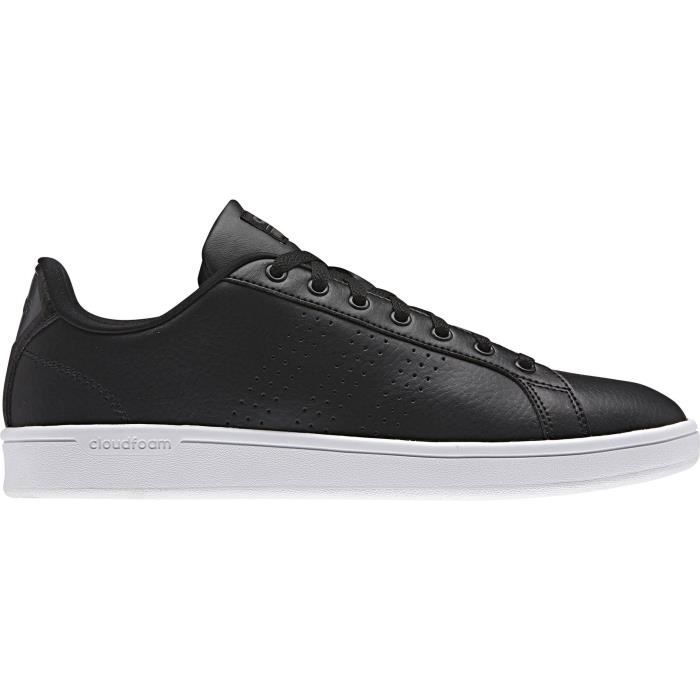 ADIDAS Baskets Cf Advantage Clean - Homme - Noir et Blanc
