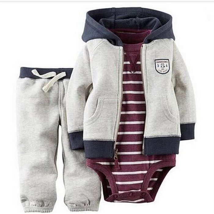 carters de bébé garçon fille vêtements bébé set vin rouge - achat