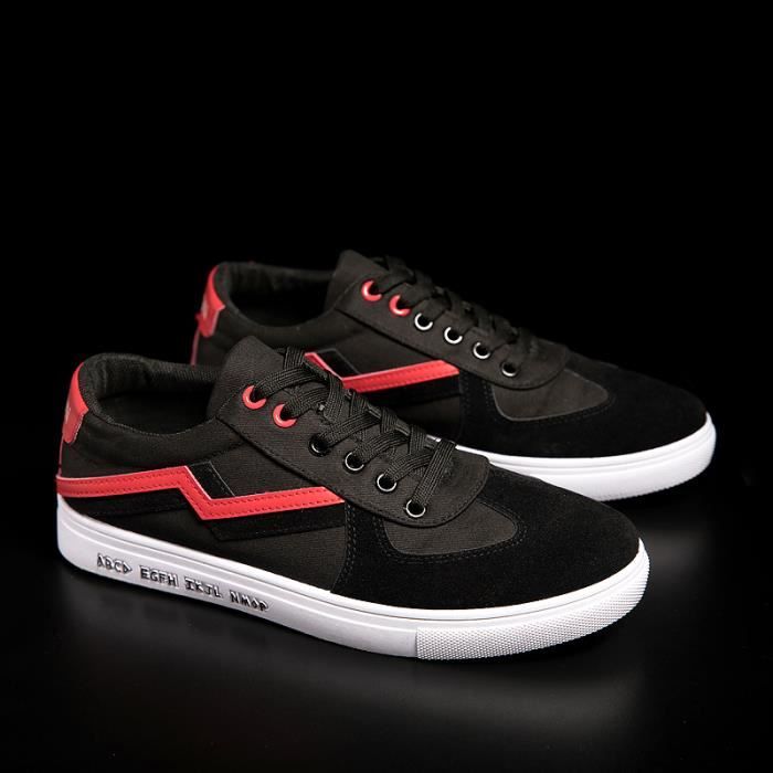 Noir Doux Plate Mode Blanc Chaussures Basket 43 Sneaker tCshQdr