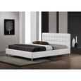 lit capitonn blanc anglet 140 x 200 achat vente structure de lit lit capitonn blanc cdiscount - Lit Capitonne lit capitonn blanc anglet 140 x 200 achat vente structure de lit lit capitonn blanc cdiscount - Lit Capitonne