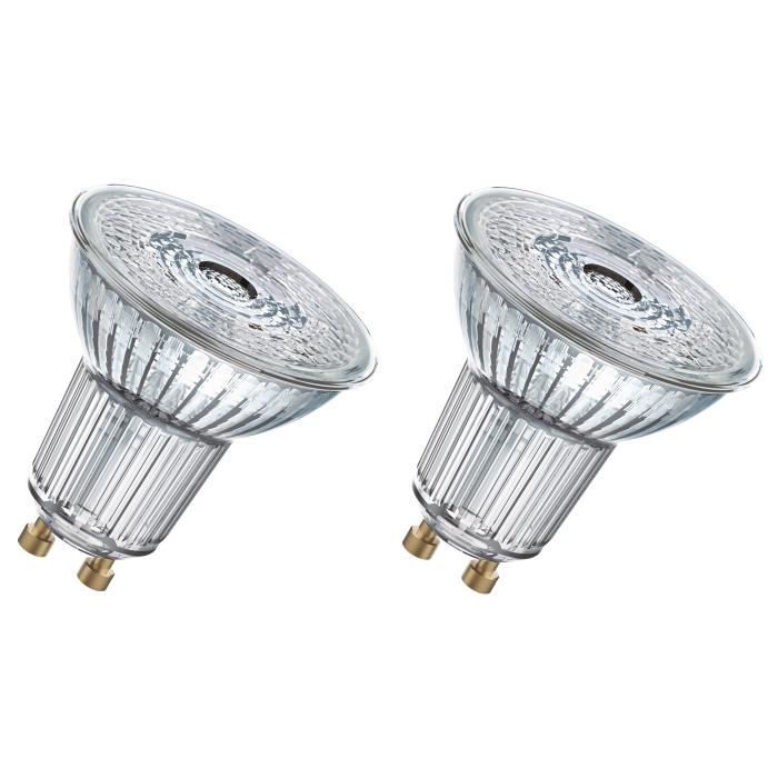 OSRAM Lot de 2 Ampoules spot LED PAR16 GU10 3,1 W équivalent à 35 W blanc froid dimmable
