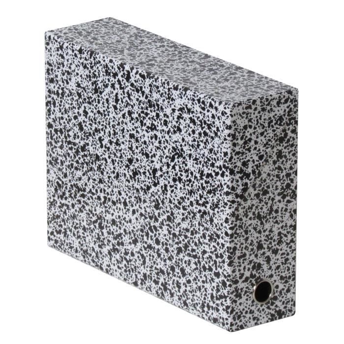 FAST Boite de transfert - Dos 9 cm - 34x25,5 cm - Décor marbre blanc