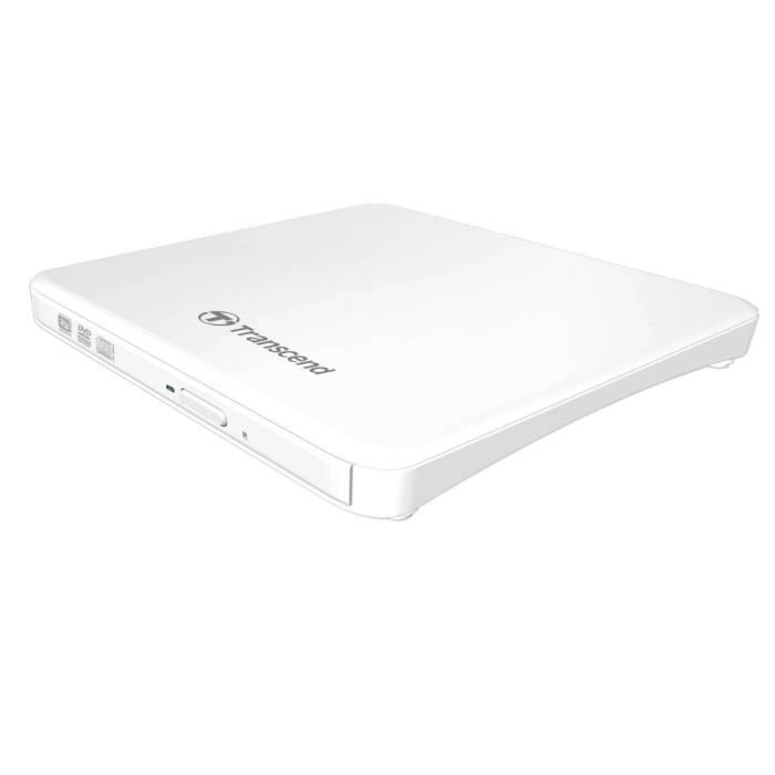 Transcend Graveur TS8XDVDS-W - Externe - DVD / CD - USB - Blanc