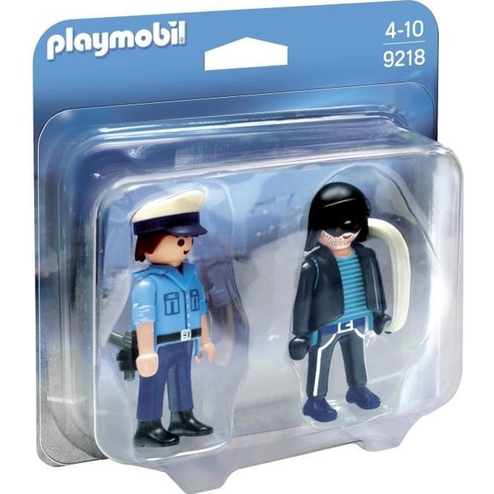 Playmobil - Nouveaute 2018 - Duo Policier et voleur - 9218