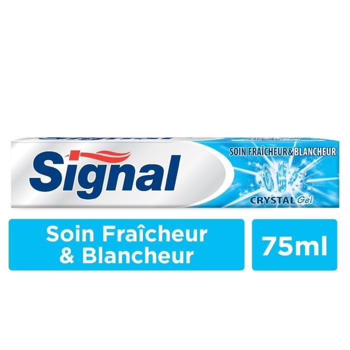 SIGNAL Dentifrice Crystal Gel avec Microparticules blancheur - 75 ml