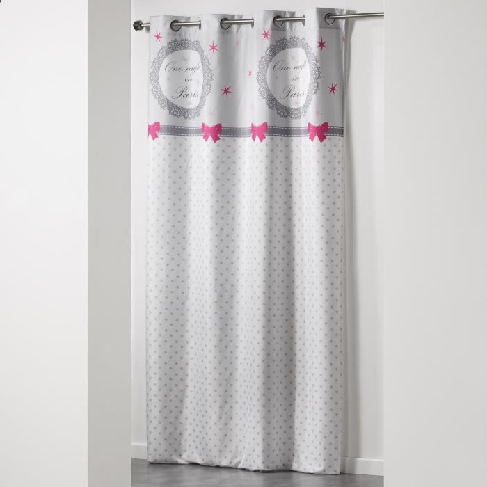Rideau 140x240 imprimé Paris Love - Achat / Vente rideau - Cdiscount Rideau 140x240 imprimé Paris Love - Achat / Vente rideau - Cdiscount