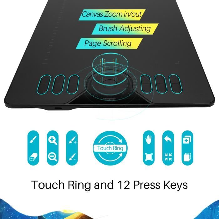 Tablette de dessin graphique Huion HS610 Appareils1