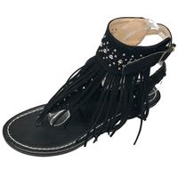 SANDALE - NU-PIEDS Hicollie® Femme Sandales Plats T-sangle Ajourées F SANDALE - NU-PIEDS Hicollie® Femme Sandales Plats T-sangle Ajourées F