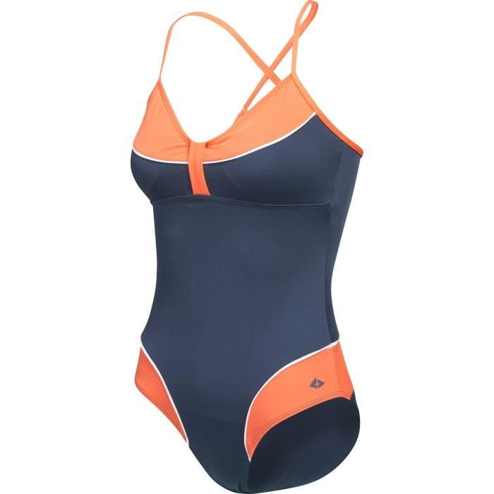 ATHLI-TECH Maillot de bain Erin PBT 1 pièce - Femme - Gris foncé