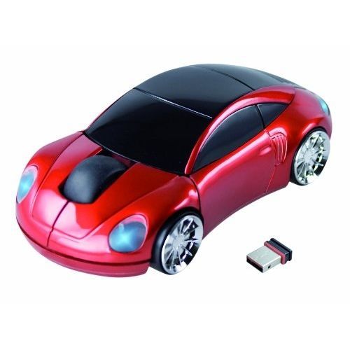 APM Souris Sans fil - Optique - Mac / PC - Voiture Rouge