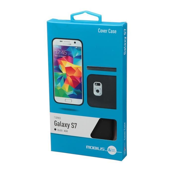 Mobilis Coque en silicone pour Samsung Galaxy S7 - Noir