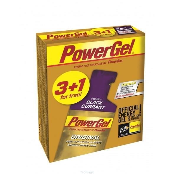 POWERBAR Gels Cassis 3+1 - 4x41g
