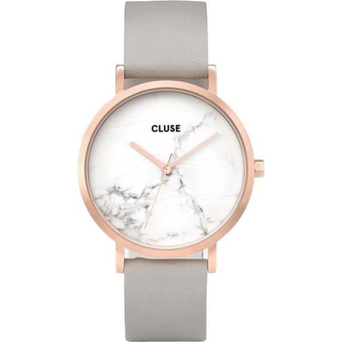 Cluse La Et Femme Blanc Roche Marbre Rose Doré Collection Montre Quartz 80NwXnOPk