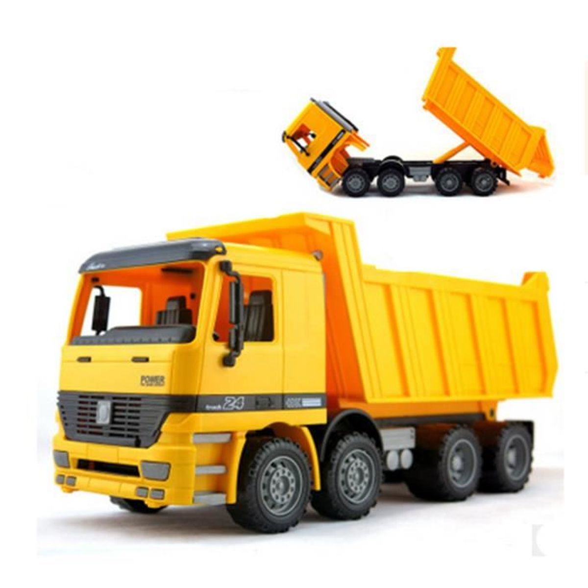 Inertie camion benne enfant plage transport voitures