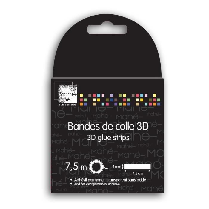 MAHÉ 7,5m Bandes De Colle (4mm) Mahé (Lot de 3)