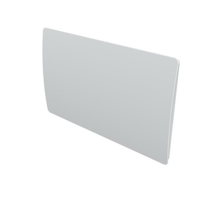 CARRERA 1500 watts Radiateur Panneau rayonnant électrique - Design cintré - Façade en Verre Blanc - Programmation LCD
