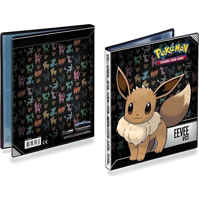 POKEMON - Cahier Range-Cartes Evoli - Capacité 80 Cartes - Cartes à collectionner
