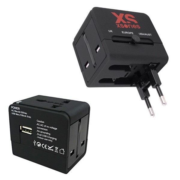 XSORIES Adapteur Secteur Roamx Cube - 2 Port USB - Noir