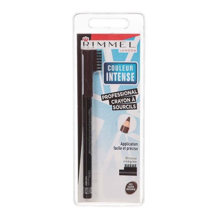 RIMMEL Crayon à Sourcil 001 Dark Brown