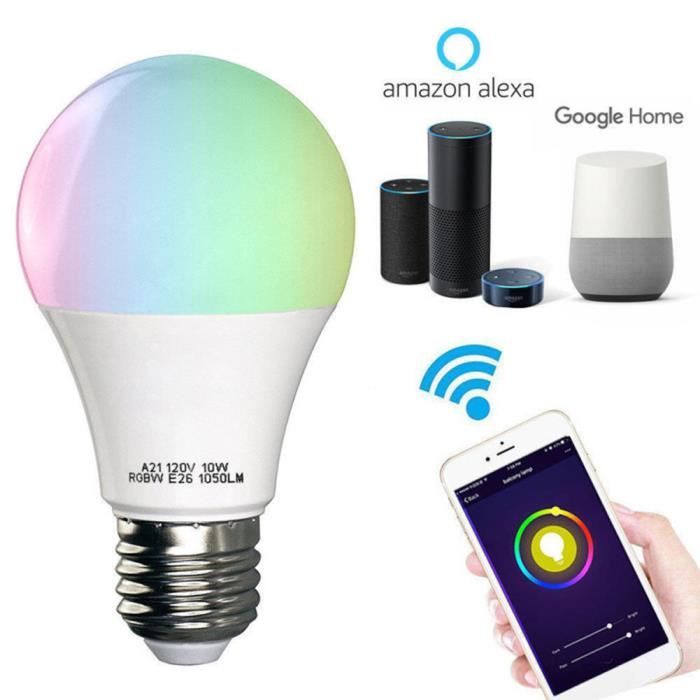 Intelligente E27 Molyqiu® 11w Connectée Ampoule De Rgbw Led TFJclK1