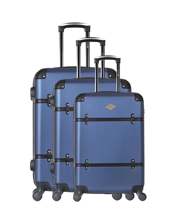 GERARD PASQUIER Set de 3 Valises marguerite Marine