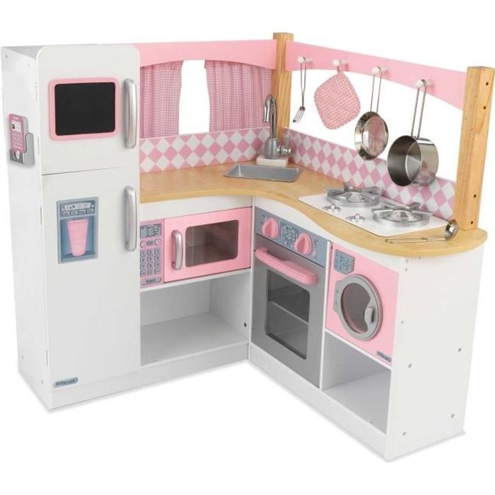 KIDKRAFT- Grande cuisine enfant en bois Gastronome - Achat / Vente