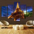 5 Panneau Peinture Moderne Imprimé Peinture à Lhuile Tour De