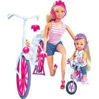 POUPÉE SIMBA Steffi Love Promenade à Vélo + Evi Love POUPÉE SIMBA Steffi Love Promenade à Vélo + Evi Love