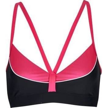 ATHLI-TECH Maillot de bain Brassière Erin - Femme - Noir et fuchsia