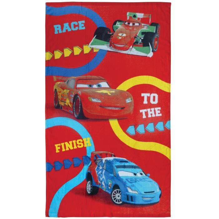CARS CIRCUIT Drap de plage Coton 70x120cm