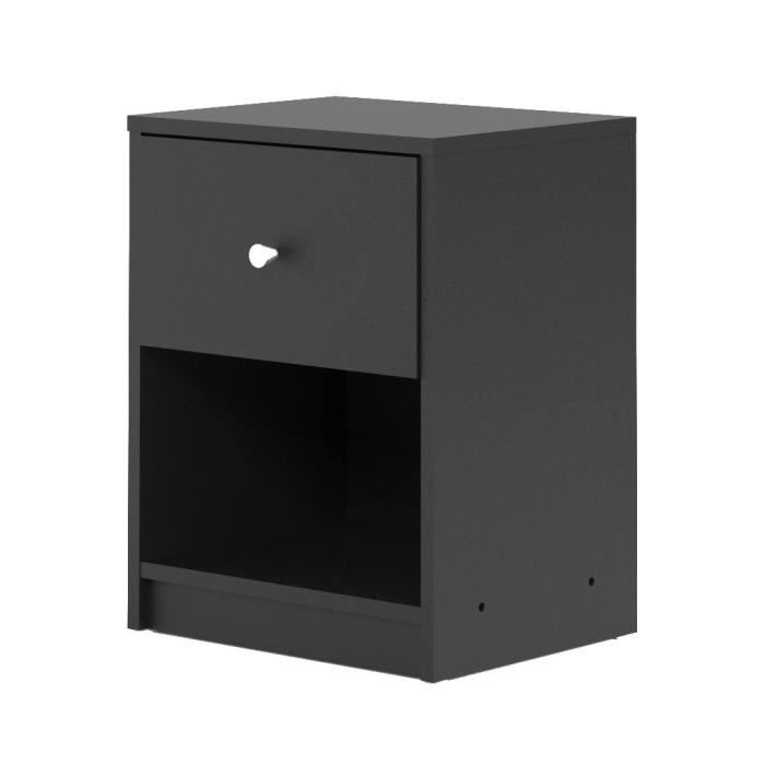 FINLANDEK Table de chevet TYYLIKÄS style contemporain décor noir - L 38 cm