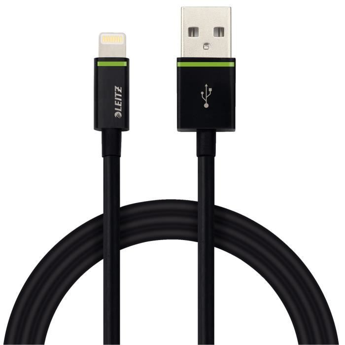 LEITZ Cable Lightning vers USB XL 2m - noir