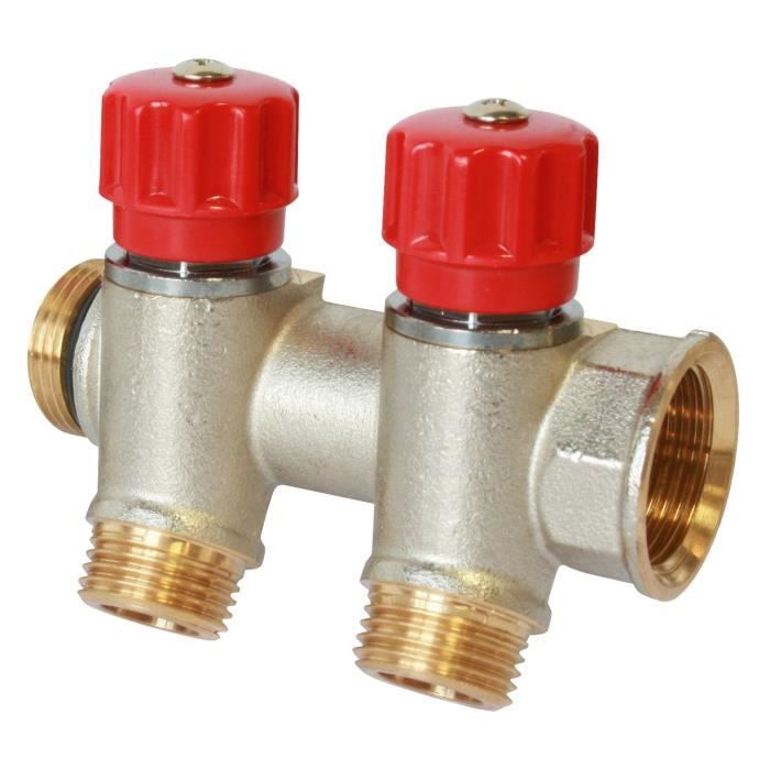 SOMATHERM Collecteur Sanitaire - Mini-Vannes à Clapets - Auto-Etanche - Indexable Mâle Femelle 1\