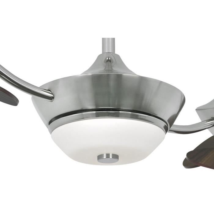 Ventilateur de plafond Efan 107 cm acier satiné1