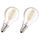 NEOLUX Lot de 2 Ampoules LED E14 sphérique claire