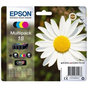 EPSON Multipack T1806 - Pâquerette - Noir, Cyan, Magenta, Jaune EPSON Multipack T1806 - Pâquerette - Noir, Cyan, Magenta, Jaune