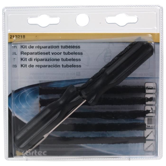 CARTEC Kit de réparation pour pneus tubeless
