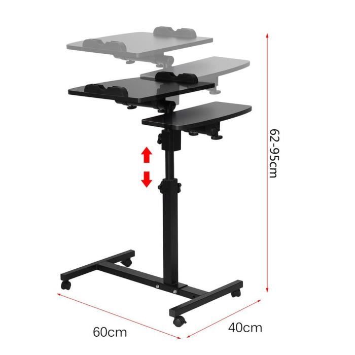 Pliant bureau d'ordinateur réglable/3
