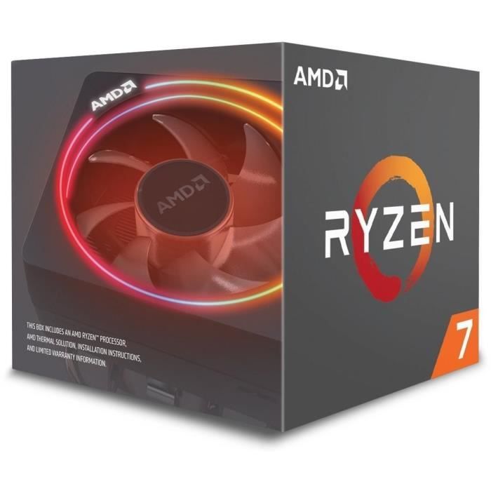 AMD Processeur Ryzen 7 2700 - ventiard Wraith Spire (LED) - YD2700BBAFBOX