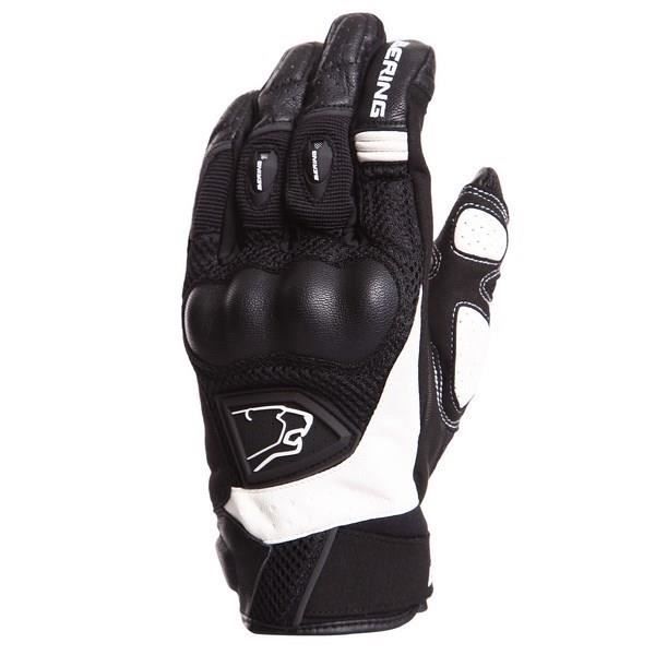 BERING Gants Moto Zeff Noir et Blanc.Homologué EPI (loi du 20/11/2016)