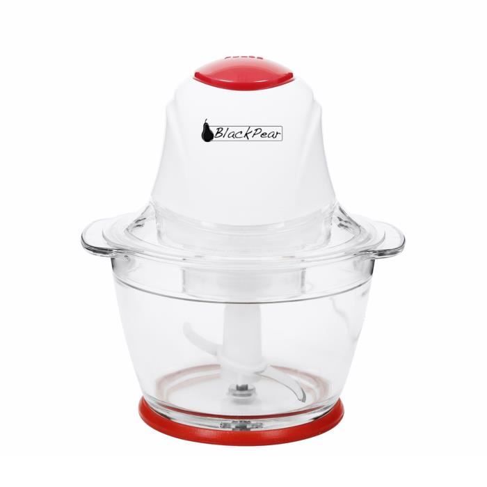 BLACK PEAR BHA-012 Hachoir multifonction - Blanc et Rouge