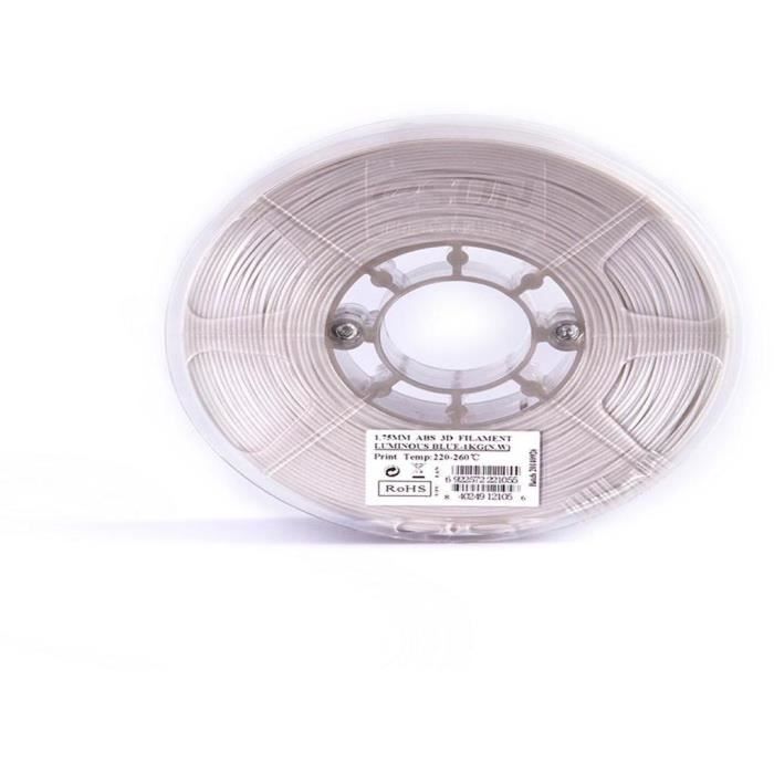 ESUN Filament pour Imprimante 3D ABS ESUN - Phosphorescent Bleu - 3 mm - 1kg