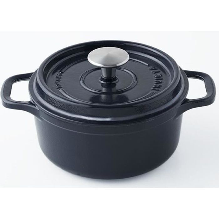 INVICTA Cocotte ronde - Ø 18 cm - Bleu réglisse - Tous feux dont induction
