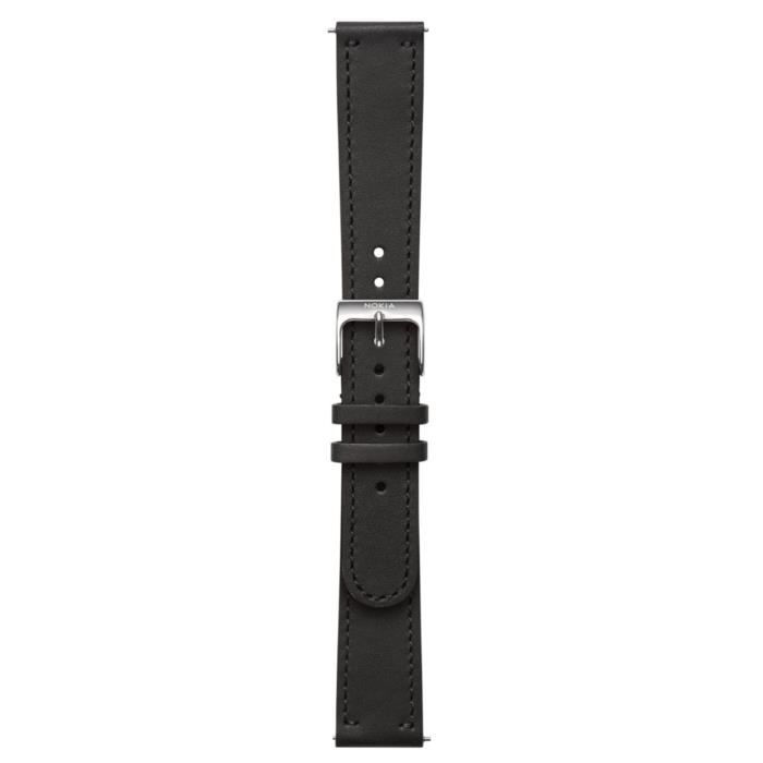 NOKIA Bracelet cuir noir 18mm pour Activite Steel et Steel HR 36 mm