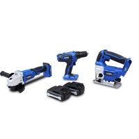 PACK DE MACHINES OUTIL HYUNDAI Pack perceuse, meuleuse d'angle, scie saut PACK DE MACHINES OUTIL HYUNDAI Pack perceuse, meuleuse d'angle, scie saut