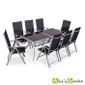 Naevia - Table de jardin 8 places alu/textilène - Achat / Vente ... Naevia - Table de jardin 8 places alu/textilène - Achat / Vente ...